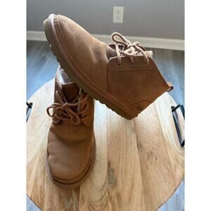 UGG Neumel, Men's Shoe, Chestnut Brown, Size 11, Leather Shearling, in box,suede